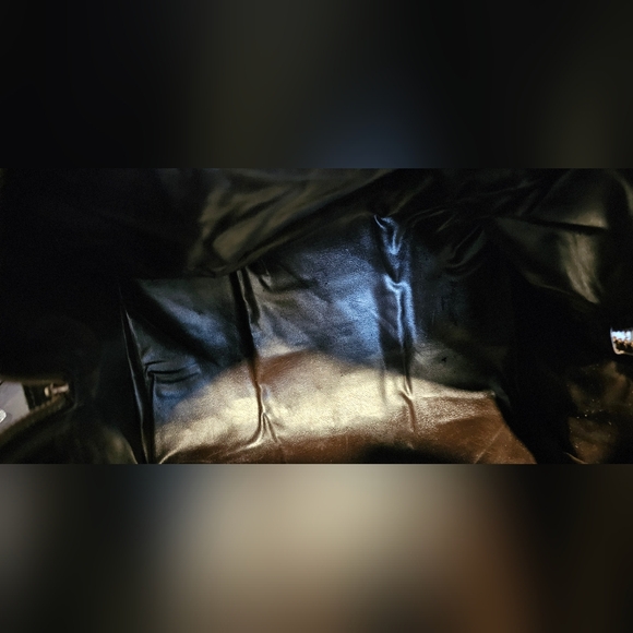 CELINE CREAM AND BROWN LEATHER MACADAM BOSTON BAG - Picture 6 of 7